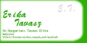 erika tavasz business card